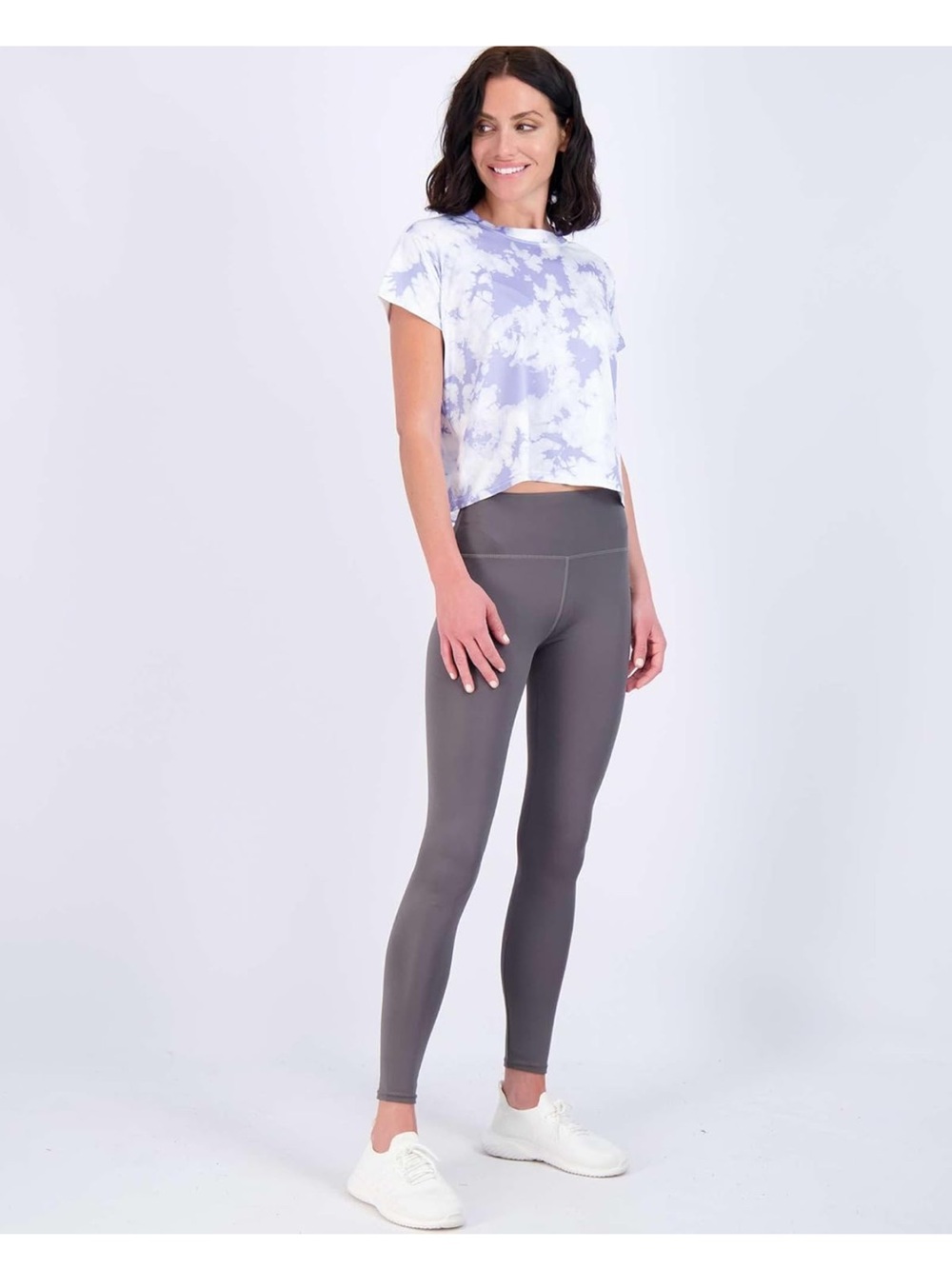 Realessentials 5 Pack Women's Dry Fit Crop Top Workout T Shirts Short Sleeve - Picture 2 of 7